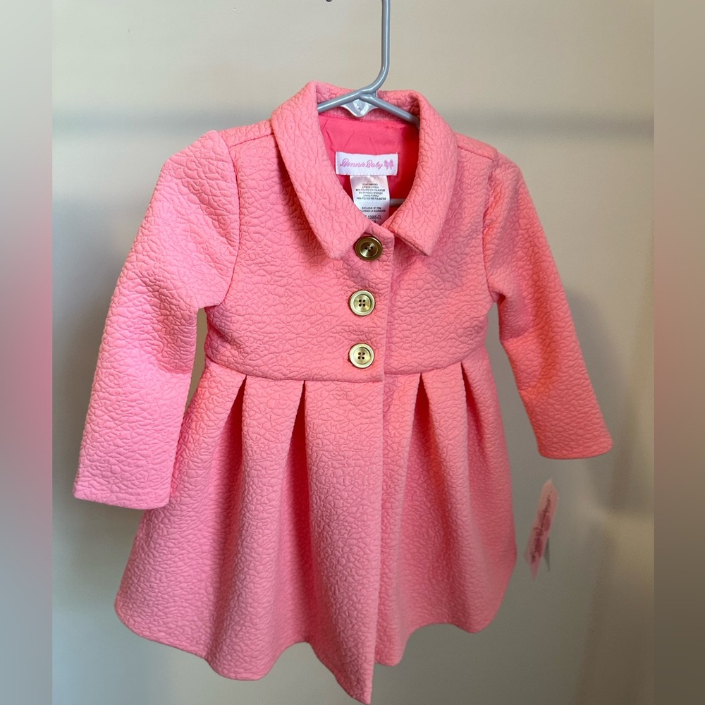 NWT Bonnie Baby Pink Jacket Size 18months